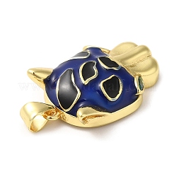 Rack Plating Brass Enamel Cubic Zirconia Pendants&nbsp;KK-Q771-06G