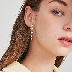 12Pcs 6 Style Alloy & Brass Stud Earring Findings&nbsp;DIY-SZ0009-36