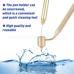 2Pcs 2 Style Aluminum Slanting Fine Line Paint Pen&nbsp;AJEW-AR0001-42