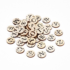 260pcs 26 Styles Unfinished Natural Poplar Wood Links Connectors&nbsp;WOOD-LS0001-06