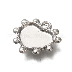 304 Stainless Steel Pendant Cabochon Settings&nbsp;STAS-H225-08P