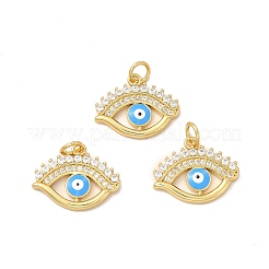 Rack Plating Brass Micro Pave Cubic Zirconia Pendants&nbsp;KK-A177-12G