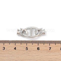 Oval Brass Fold Over Clasps&nbsp;KK-U062-43P