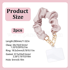 2 Bags Polyester Hand Mobile Straps&nbsp;MOBA-HY0001-01B
