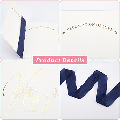 Paper Wedding Vows Card&nbsp;AJEW-WH0258-902A