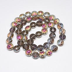 Electroplate Glass Beads Strands&nbsp;EGLA-Q084-14mm-01