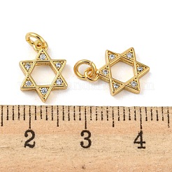 Rack Plating Brass Micro Pave Cubic Zirconia Pendants&nbsp;KK-A200-17G