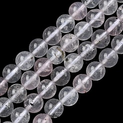 Natural Mica Quartz(Quartz with Mica Inclusions) Round Beads Strands&nbsp;G-C270-B03-6mm