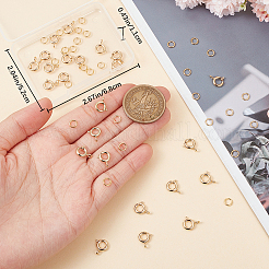30Pcs Brass Spring Ring Clasps&nbsp;DIY-BBC0001-49