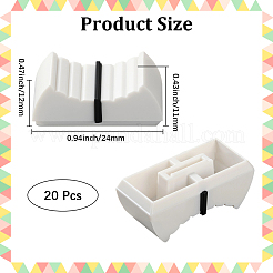 20Pcs Plastic Audio Console Slider Caps&nbsp;AJEW-CN0004-53A