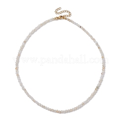 3mm Faceted Round Natural Citrine Beaded Necklaces for Women&nbsp;NJEW-JN05079-01