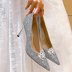 4Pcs 2 Style Detachable Flower Glass Crystal Rhinestone Shoe Decoration&nbsp;FIND-HY0003-38
