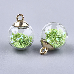 Glass Ball Pendants&nbsp;GLAA-T003-08A
