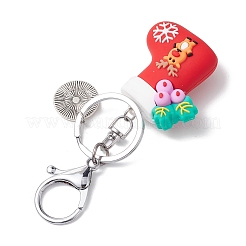 Christmas PVC Plastic Pendants Keychain&nbsp;KEYC-JKC00909