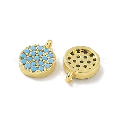 Rack Plating Brass Micro Pave Cubic Zirconia Charms&nbsp;KK-G515-27G