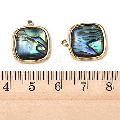 Natural Paua Shell Pendants&nbsp;STAS-G397-20G-02