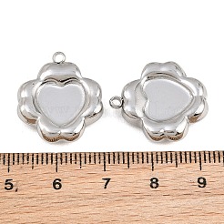 304 Stainless Steel Pendant Cabochon Settings&nbsp;SA-CBACA10-04P