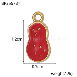 304 Stainless Steel Enamel Pendants&nbsp;STAS-OY011-01G