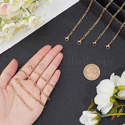 304 Stainless Steel Figaro Chain Necklaces&nbsp;STAS-UN0017-37G