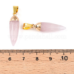 Natural Rose Quartz Pendants&nbsp;G-N345-01C