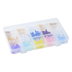DIY Flower Earring Making Kit&nbsp;DIY-FS0004-15