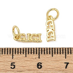 Brass Charms&nbsp;KK-S527-02G-B