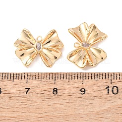 Brass Micro Pave Cubic Zirconia Pendant&nbsp;KK-A284-01G