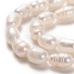 Natural Cultured Freshwater Pearl Beads Strands&nbsp;PEAR-L033-68-01