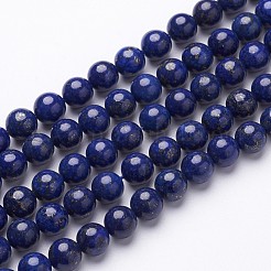 Dyed Grade A Natural Lapis Lazuli Beads Strands&nbsp;X-GSR8mmC123