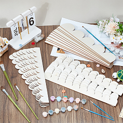 30Pcs 3 Styles Unfinished Fan Shaped Wooden Frames&nbsp;WOOD-GO0001-29