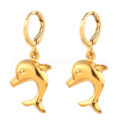 Ocean Theme Brass Huggie Hoop Earring Sets&nbsp;EJEW-JE04211