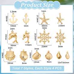 304 Stainless Steel Pendants&nbsp;STAS-UN0019-70G