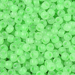 6/0 Transparent Inside Colours Glass Seed Beads&nbsp;SEED-N008-08T