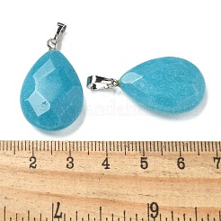 Natural Dyed White Jade Pendants&nbsp;G-K385-04P-02