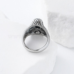 Halloween 304 Stainless Steel Rhinestone Finger Rings&nbsp;GJ8747-5