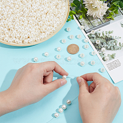 ABS Plastic Imitation Pearl European Beads&nbsp;SACR-NB0001-18A