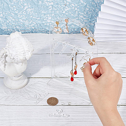 Transparent Acrylic Earring Display Stands&nbsp;ODIS-WH0025-62