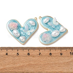 Iron Enamel Pendants&nbsp;ENAM-B028-22KCG