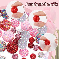 66pcs 11 style Polymer Clay Rhinestone Beads&nbsp;RB-PH0001-29