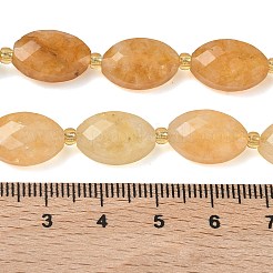 Natural Yellow Hematoid Quartz/Golden Healer Quartz Beads Strands&nbsp;G-A295-A06-01