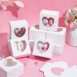 Square Kraft Paper Muffin Storage Gift Boxes&nbsp;CON-WH0095-95A