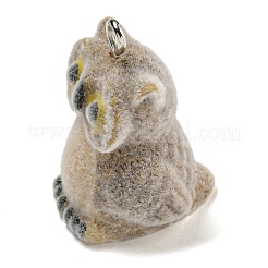 Flocking Resin Cute Pendants&nbsp;RESI-L043-02P-03