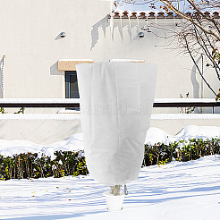 Non-Woven Fabric Thickened Winter Plant Covers with Zipper Drawstring&nbsp;DIY-WH20816-001A
