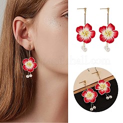DIY 3D Flower Earring Making Kit&nbsp;DIY-SZ0008-50