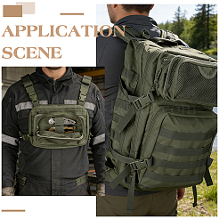 Rectangle Nylon Mesh Tool Storage Bags for Outdoor&nbsp;ABAG-WH0063-151