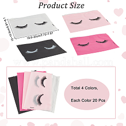 80Pcs 4 Colors EVA Zipper Stroage Bags&nbsp;ABAG-NB0001-61