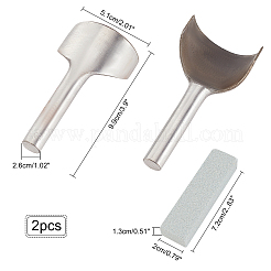 2 Pcs 2 Styles 45# Steel Leathercraft Tool&nbsp;TOOL-GA0001-30P