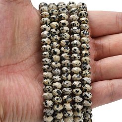 Natural Dalmatian Jasper Beads Strands&nbsp;G-Z111-A18