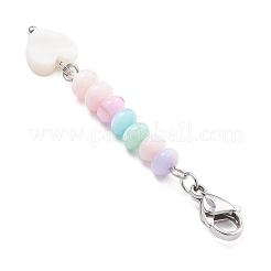 5Pcs Dyed Natural Freshwater Shell Bead Pendant Decoration&nbsp;HJEW-JM03186