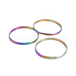 Fashion 201 Stainless Steel Bangle Sets&nbsp;BJEW-L664-019M-1